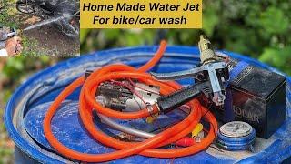 Home made water jet machine for washing | bike, car wash machine