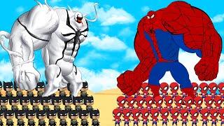 999 SPIDERMAN vs Evolution of White Venom : The New Empire | Who Is The King Of Super Heroes ?