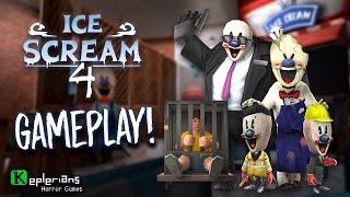 ICE SCREAM 4 | Full GAMEPLAY | Saving J's friends | Keplerians CHALLENGE