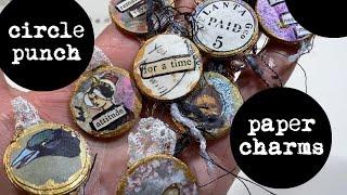 JUNK JOURNAL JEWELRY | PAPER CHARMS