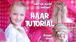 ZOETE ZUSJES HAAR TUTORIAL! [waterval vlecht met hart & FROZEN vlecht] DeZoeteZusjes