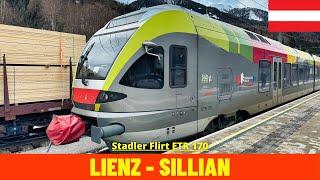 Führerstandsmitfahrt Lienz - Sillian - Lienz (Drautalbahn-Österreich)aus der Sicht des Lokführers 4K