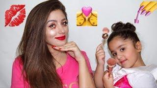 4 YEAR OLD GIRL DOES MY MAKE UP | Challenge