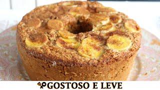 BOLO DE BANANA COM AVEIA SEM TRIGO - RECEITAS QUE AMO