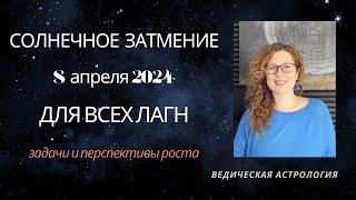 Солнечное затмение 8 апреля 2024. Эффект для всех Лагн.