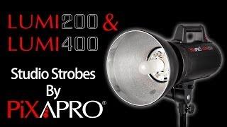 Pixapro LUMI 200 and 400 Studio Strobes