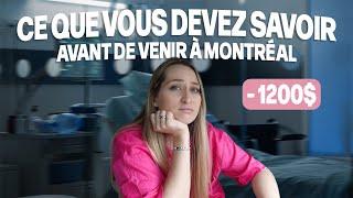 CE QUE VOUS DEVEZ SAVOIR AVANT DE VENIR À MONTRÉAL