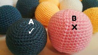 How to crochet perfect balls - amigurumi balls