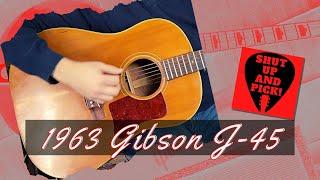 Vintage 1963 Gibson J-45 Acoustic Guitar