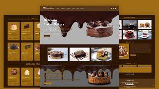 How To Make Responsive Cake Website Using HTML CSS & BOOTSTRAP