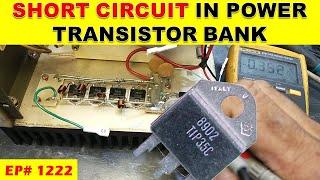 {1222} Finding short circuited Power Transistor