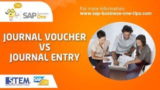 SAP B1 (Business One): Difference between Journal Voucher and Journal Entry