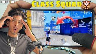 Class squad 4 vs 4 free fire gameplay UMP gun drag headshot with handcam and facecam