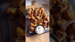 Video By hungryhappens Stella Drivas TikTok LOW CARB Roasted Greek Yogurt Cauliflower florets.