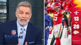 NFL GAMEDAY | "Mahomes is UNDEFEATABLE" - Kurt Warner on Chiefs beat Saints 26-13 to improve 5-0