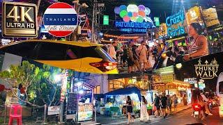 Patong Hill Scenic Drive & Exploring Patong’s Vibrant Nightlife | Saturday Night 4K Tour | Thailand