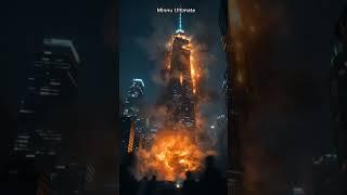 "Downtown Blows Up in Seconds – Aerial View" #shorts #ai