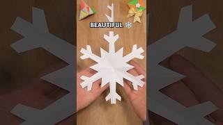 ️BEST PAPER SNOWFLAKE TUTORIAL INCL ART | CHRISTMAS CRAFTS