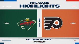 NHL Highlights | Wild vs. Flyers - October 26, 2024