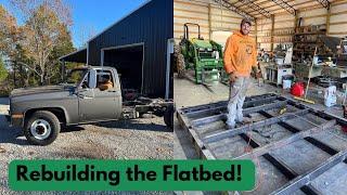 1989 Chevy Truck Rebuild #15: Installing the hitch plate & rebuilding the flatbed!