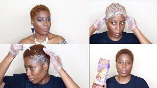 HOW I DYE MY TWA NATURAL HAIR HONEY BLONDE