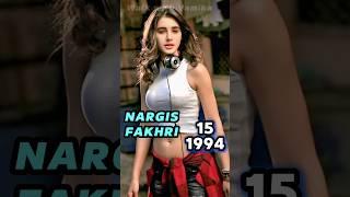 NARGIS FAKHRI Age transformation (1979-2025) #nargisfakhri life journey evolution #laalpari #glowup