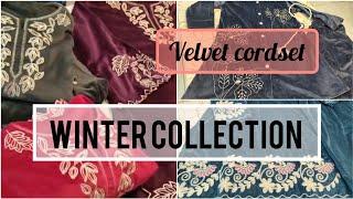 WINTER COLLECTION| VELVET CORD SET||WINTER WEAR OUTFIT FOR WOMEN ||STYLISH LOOK FOR WOMEN IN WINTER