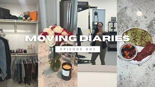 moving vlog: first week living in houston, organizing my closet, furniture shopping, etc.