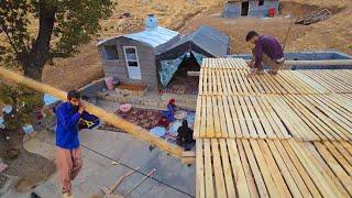 🪵"Milad's Wooden Palette Adventure: Building a Roof with Amir's Family"