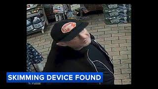 Video allegedly shows suspect installing skimming device at 7-Eleven