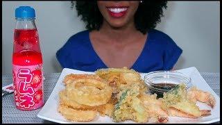 ASMR CRUNCHY MUKBANG | NO TALKING| SHRIMP & VEGETABLE TEMPURA