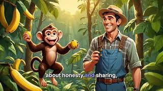 The Monkey and the Kind Farmer - Short Story For Kids @SHORTSTORIES4U