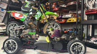 LIVE Rare C12 Novarossi Engine HPI RS4 2-speed and drivetrain Repairs - Losi Promoto MX