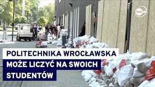 Fala powodziowa zbliża się do Wrocławia. Studenci zabezpieczają swoją uczelnię