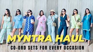 HUGE MYNTRA CO-ORD SETS HAUL! PLUS STYLING TIPS TO ELEVATE THESE LOOKS.