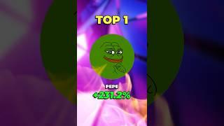 $PEPE Top 1 crypto gainer this week?  #topcrypto #topcryptocoin #cryptogains