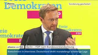 Pressekonferenz der FDP zum Abbruch der Sondierung am 20.11.17