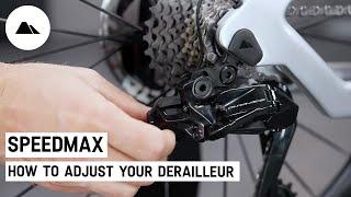 How to adjust the Shimano Di2 rear derailleur on your Speedmax