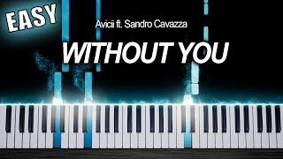 Avicii - Without You ft. Sandro Cavazza - EASY Piano Tutorial by PlutaX