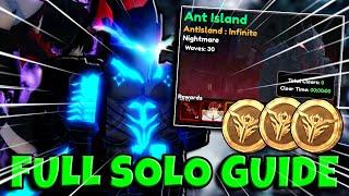 How To Solo Ant Island Raid | Anime Vanguards