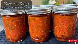 Canning Salsa - Fast & Easy with Mrs. Wages Recipe Tutorial