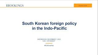 South Korean foreign policy in the Indo-Pacific