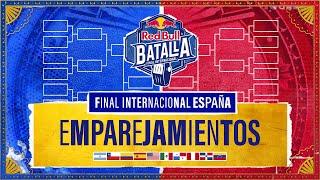 SORTEO DE EMPAREJAMIENTOS - Final Internacional 2024 | Red Bull Batalla