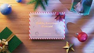 Holiday Greetings Postcard Video Template by Renderforest