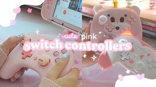  cute pink controllers for the switch | i tried them so you don't have to ;) feat. miikare 