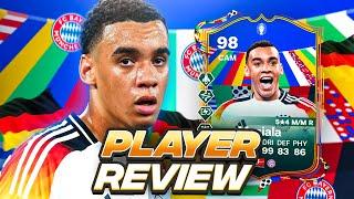 5⭐4⭐ 98 UEFA Euro Team of the Tournament MUSIALA OBJ PLAYER REVIEW! | TOTT | FC 24 ULTIMATE TEAM