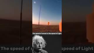 The speed of sound vs The speed of light..#shorts #physics