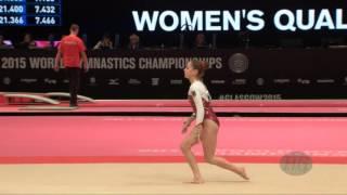 GRIESSER Leah (GER) - 2015 Artistic Worlds - Qualifications Floor Exercise