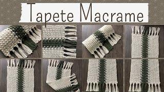 Diy Macrame Tapete Passo a Passo - Macrame Rug Step by Step - Mat Macrame