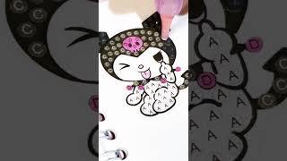 So cute Kuromi diamondnpainting sticker #kuromi #diamondpainting #shorts